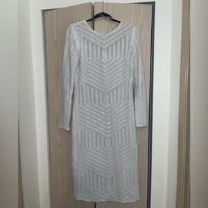 White Sequin Dress